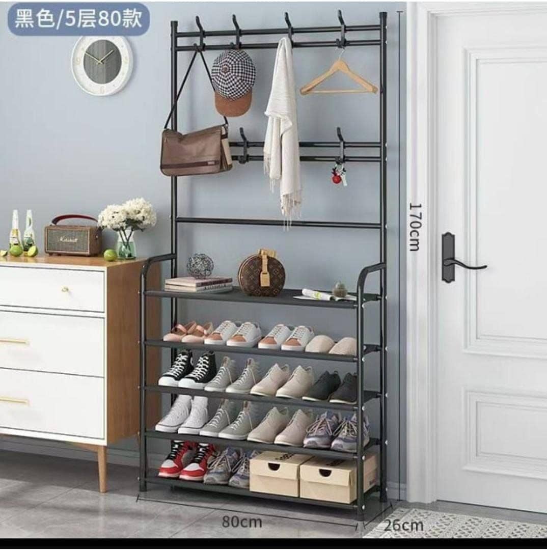 5 Layers Multipurpose Hat, Bags, Cloth and Shoe Rack